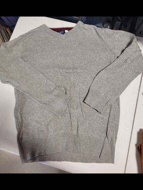 Place Light Gray V-Neck Sweater - Kids